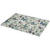 Planche À Découper Jolie Mariage sous les Papillons Bleus (Coin)