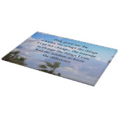 PLANCHE À DÉCOUPER JOLIE SÉRÉNITÉ PRIÈRE PALMIER ARBRE PHOTO CONCEPTI (Coin)