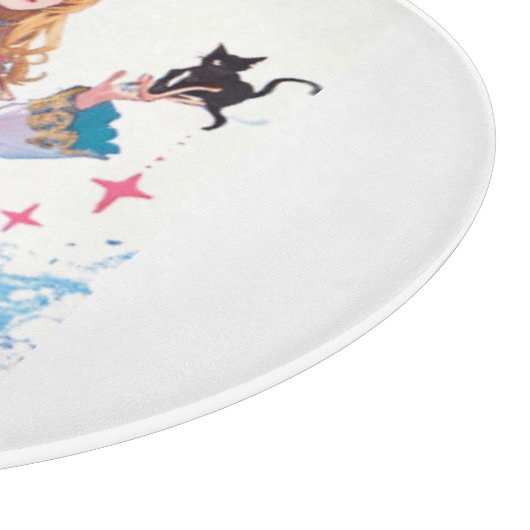 Planche À Découper Jolie Sorcière tenant Chat noir Thunder_Cove (Coin)