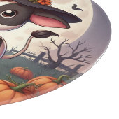 Planche À Découper Jolie vache sorcière d'Halloween (Coin)