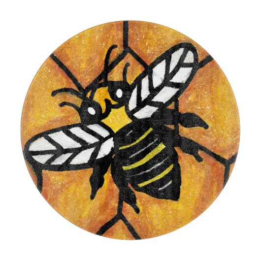 Planche À Découper Jolie veste Jaune Bee Honeypeb (Devant)