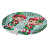 Planche À Découper Jolies elfes de Noël (Coin)