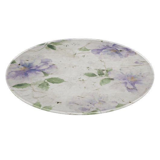 Planche À Découper Jolies fleurs de lavande violette (Coin)