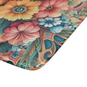 Planche À Découper Jolies fleurs d'été (Coin)