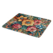 Planche À Découper Jolies fleurs d'été (Coin)