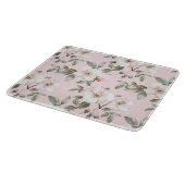 Planche À Découper Jolies Fleurs Roses Et Blanches Shower De Mariée (Coin)