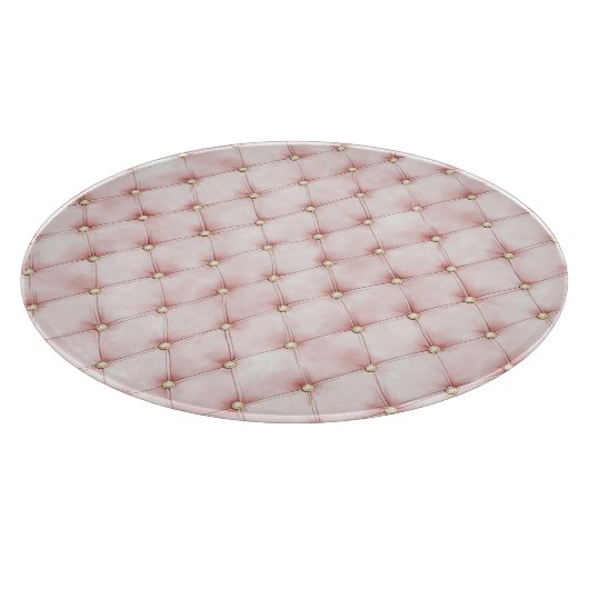 Planche À Découper Jolis carrés dorés roses (Coin)
