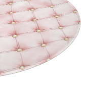 Planche À Découper Jolis carrés dorés roses (Coin)