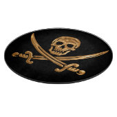 Planche À Découper Jolly roger d'or (Coin)