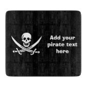 Planche À Découper Jolly roger drapeau de pirate (Devant)