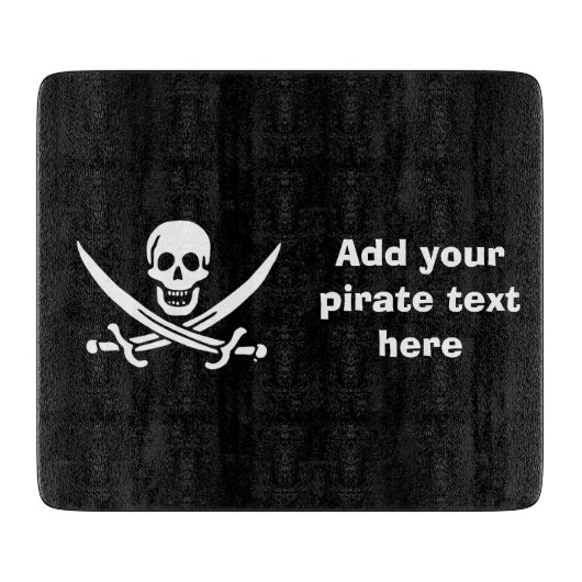 Planche À Découper Jolly roger drapeau de pirate (Devant)