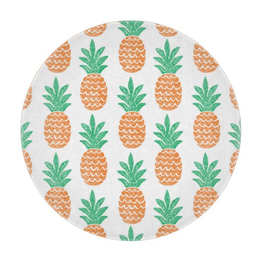 Planche À Découper Jouer à l'ananas : Plaisir Motif amusant. (Devant)