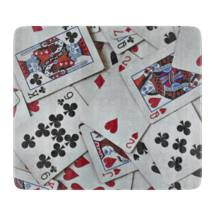 Planche À Découper Jouer Cartes Poker Jeux Reine Roi