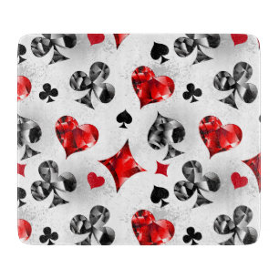 Planche À Découper Joueur de poker Parieur Enseigne de cartes Couleur
