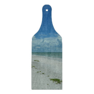 Planche À Découper Jour Sur Une Plage Tropicale