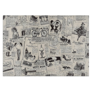 Planche À Découper Journal vintage