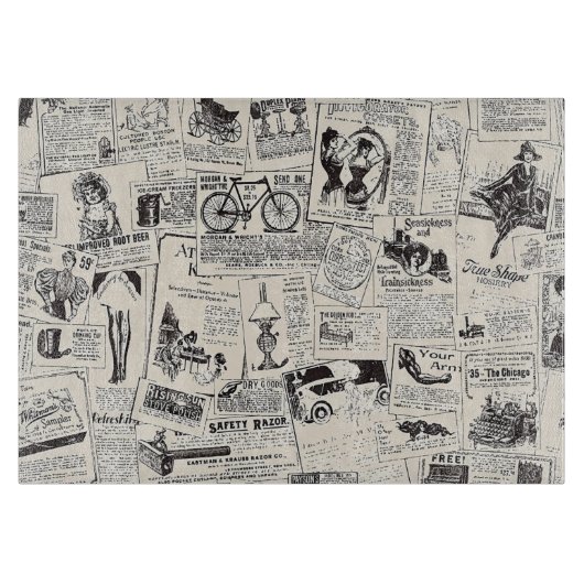 Planche À Découper Journal vintage (Devant)