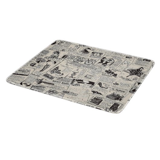 Planche À Découper Journal vintage (Coin)