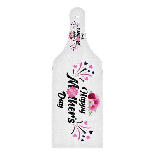 Planche À Découper Joyeuse Fête des Mères Design Moderne (Devant)