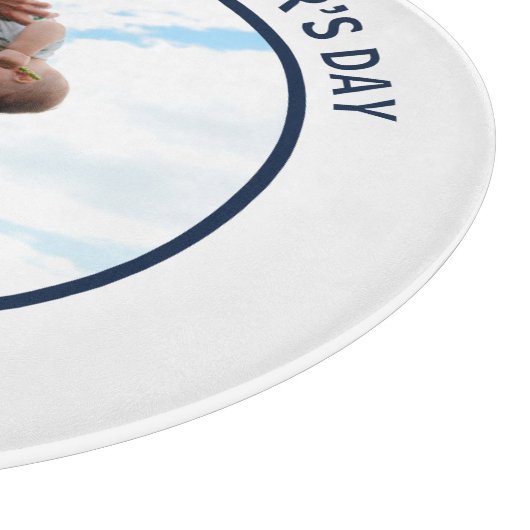 Planche À Découper Joyeuse Fête des Premiers Pères Photo & Texte Pers (Coin)