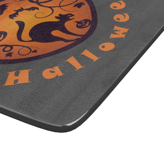 Planche À Découper Joyeuse lanterne d'Halloween araignées et chauves- (Coin)