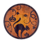 Planche À Découper Joyeuse lanterne d'Halloween araignées et chauves- (Devant)