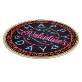 Planche À Découper Joyeuse Saint-Valentin Cercle Design-67128 (Coin)