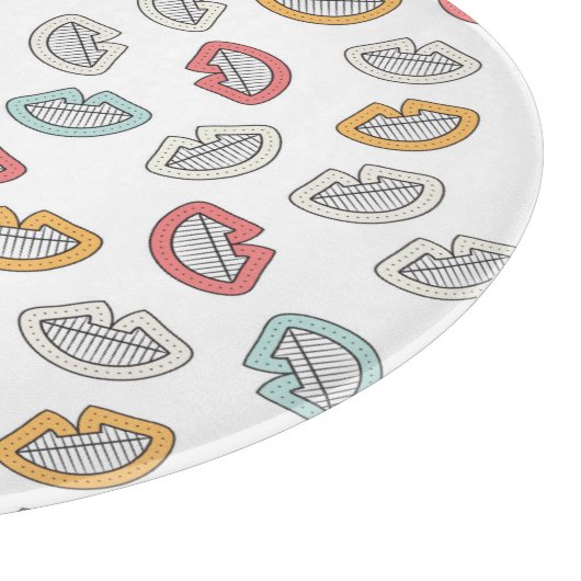 Planche À Découper Joyeuses lèvres souriantes (Coin)