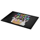 Planche À Découper Joyeuses Pâques 2025 Œufs Lapin Mignon (Coin)