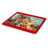 Planche À Découper joyeux anges de noël trompant (Coin)