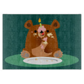 Planche À Découper Joyeux anniversaire, petit ours ! ! Planche à déco (Devant)