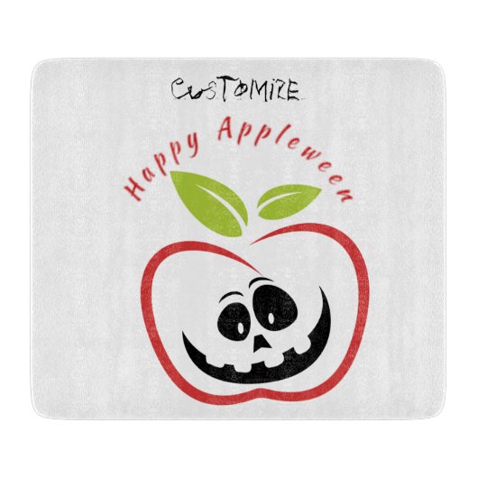 Planche À Découper Joyeux Appleween Jack O'lantern Thunder_Cove (Devant)
