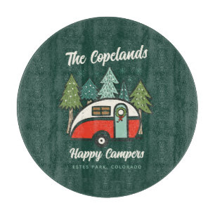 Planche À Découper Joyeux Campers personnalisés Noël