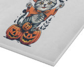 Planche À Découper Joyeux chat sorcier Halloween (Coin)