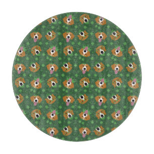 Planche À Découper Joyeux chien Beagle Jour de la Saint Patrick