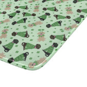 Planche À Découper Joyeux Chiens du Labrador Jour de la Saint Patrick (Coin)