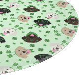 Planche À Découper Joyeux Chiens du Labrador Jour de la Saint Patrick (Coin)