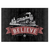 Planche À Découper Joyeux Express de Noël Pôle Nord Xmas Père Noël (Devant)