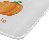 Planche À Découper Joyeux grand pumpkin de Thanksgiving (Coin)