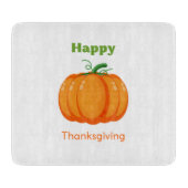 Planche À Découper Joyeux grand pumpkin de Thanksgiving (Devant)