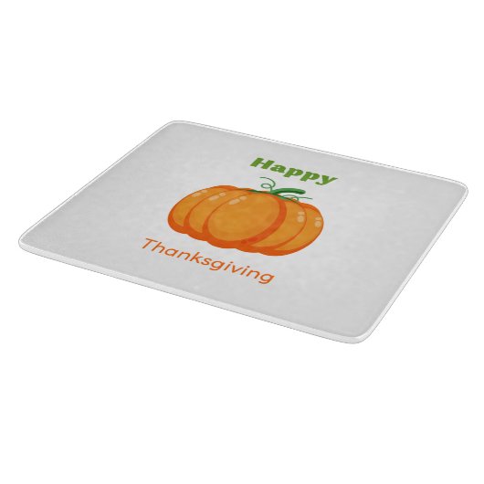 Planche À Découper Joyeux grand pumpkin de Thanksgiving (Coin)