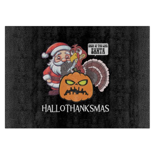 Planche À Découper Joyeux Hallothanksmas (Devant)