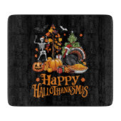 Planche À Découper Joyeux Hallothanksmas Joyeux Halloween Thanksgivin (Devant)