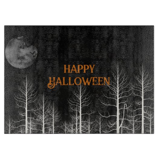 Planche À Découper Joyeux Halloween Dark Woods (Devant)