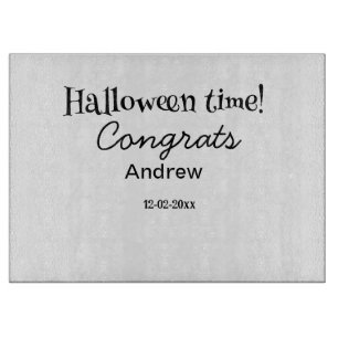 Planche À Découper Joyeux Halloween félicitations nom date année dipl