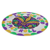 Planche À Découper Joyeux Mardi Gras fleur de lis (Coin)