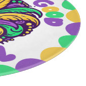 Planche À Découper Joyeux Mardi Gras fleur de lis (Coin)