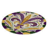 Planche À Découper Joyeux Mardi Gras fleur de lis (Coin)