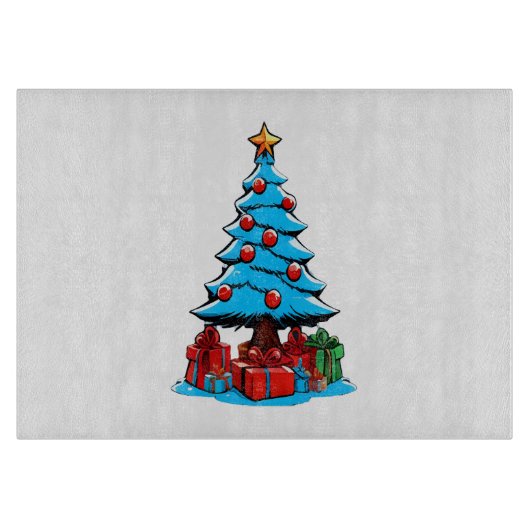 Planche À Découper Joyeux Noël 3D (Devant)