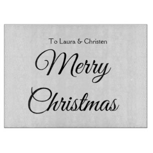 Planche À Découper Joyeux Noël ajoutez nom texte personnalisé cadeau